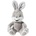 HEUNEC Плюшена играчка Heunec - Зайче, сиво, 23 cm (813274-4)