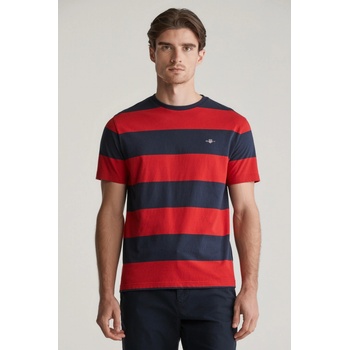 Gant tričko Bar Stripe SS T-Shirt červené