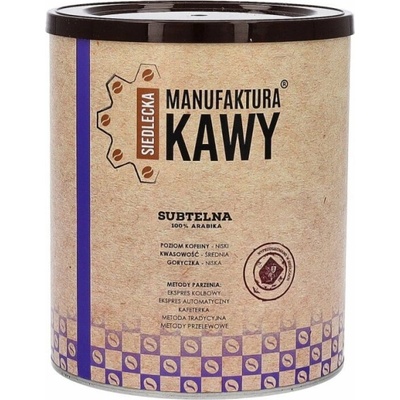 Siedlecka Manufaktura Kawy Mletá káva Siedlce Coffee Manufaktura Mletá káva SMK Jemná směs 250 g