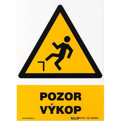 Tabuľka - POZOR VÝKOP 210x297mm (A4) PH
