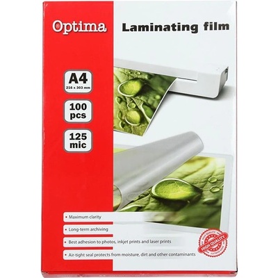 OPTIMA Ламиниращо фолио OPTIMA A/4 125 микрона гланц 100/cm 20261 (20261)