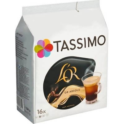 Tassimo L'OR Absolu káva pražená mletá v kapslích 16 x 6,5 g