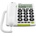 Doro Doro PhoneEasy 312cs телефон за възрастни хора, бял (380007)