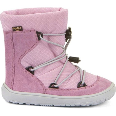 Froddo zimní barefoot sněhule Tex Track wool pink