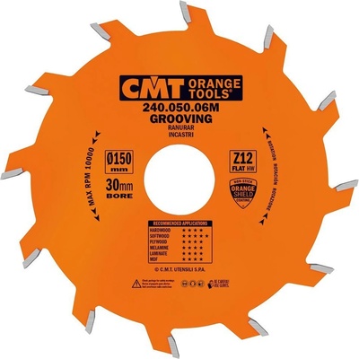 CMT Orange Industrial Drážkovací kotouč D150x2 d35 Z12 HW