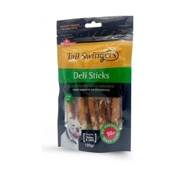Pet Interest Chewsticks with chicken - Лакомство за кучета, вкусни пръчици волска кожа увити с пилешко месо, 100 гр