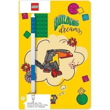 LEGO Stationery Zápisník A5 s modrým perem Building Dreams
