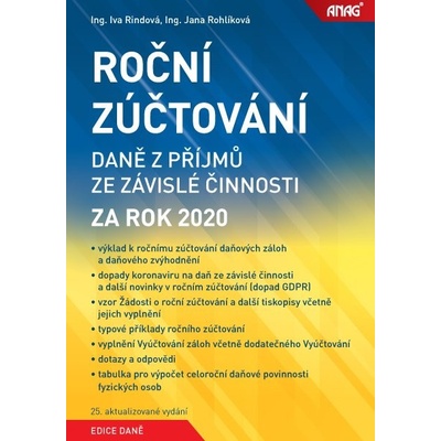 Roční zúčtování daně z příjmů ze závislé činnosti za rok 2020 - Rindová Iva