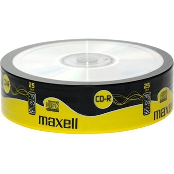 Maxell CD-R80 MAXELL, 700MB, 52x, 25 бр (ML-DC-CDR80-25)