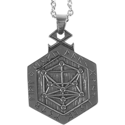 NNM висулка Norse Viking Vegvisir Compass Hexagon - SS8-312P