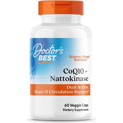 Doctor's Best CoQ10 + Nattokinase, 60 капсули, Doctor's Best (DRB-00628 )