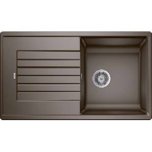 BLANCO Zia 5 - Мивка от Silgranit, 86x50 см, с регулиране на оттока, цвят „кафе 520510 (520510) Мивка за вграждане