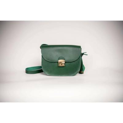 AGLEA kožená crossbody kabelka BETA zelená