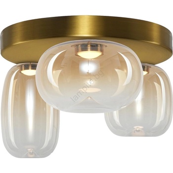 MILAGRO Led Плафониера vaso led/12w/230v Ø 42 см златист/опушен (mi2633)