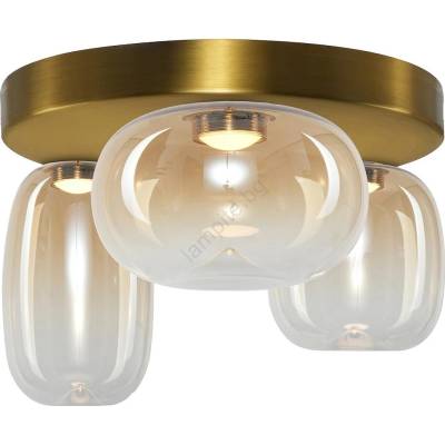MILAGRO Led Плафониера vaso led/12w/230v Ø 42 см златист/опушен (mi2633)