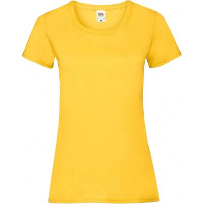FRUIT OF THE LOOM Lady-Fit Valueweight Tee žlutá
