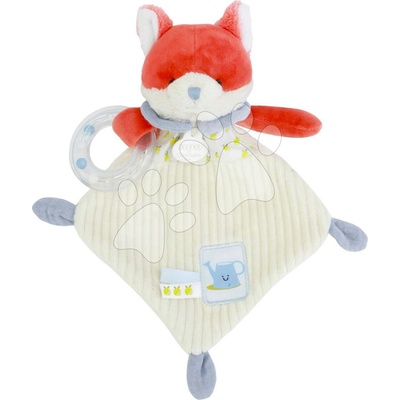 Doudou Darčeková sada Plyšová líška Romarin s hrkálkou 21 cm