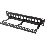 Lanberg пач панел, празен, 12 порта, 1U, 10", черен (PPKS-9112-B)