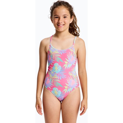 Roxy Детски цял бански костюм ROXY Aquarella sangria sunset aquarella rg