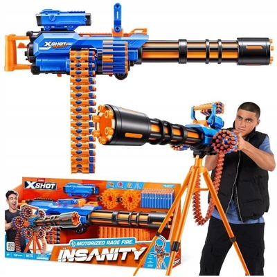 ZURU X-Shot Insanity Rage Fire blaster se 72 šipkami, dostřel 27 m