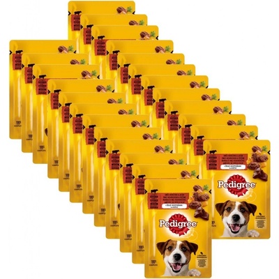 Pedigree Adult s hovädzím a pečeňou v želé 24 x 100 g