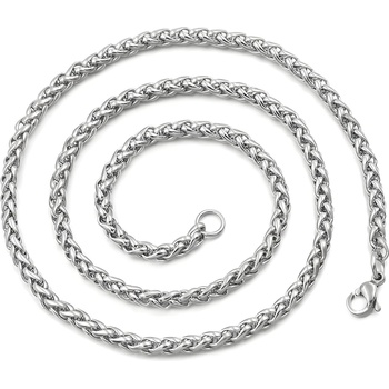 HARAHU Мъжка верижка an-15194 - Сребърна / 50см kp15194 (an-15194)