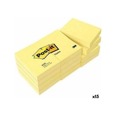 Post-it Бележника Post-it 38 x 51 mm Жълт (15 броя)