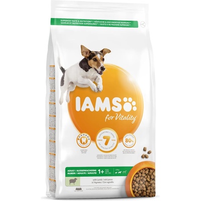 Iams кучешка храна за възрастни малки и средни породи, агнешко 12 кг