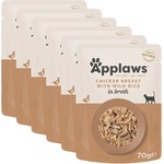 Applaws Котка, пиле и див ориз 6 x 70г