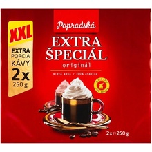 Popradská káva Extra speciál pražená mletá káva 2 x 250 g