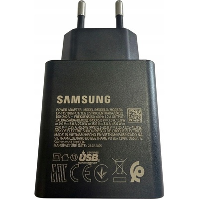 Sieťová Nabíjačka SAMSUNG EP-T4511NBEGEU 45W Čierna