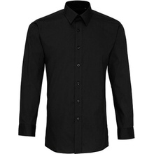 Premier Workwear pánská košile s dlouhým rukávem PR204 black