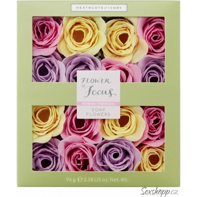 Mýdlové květy do koupele Heathcote & Ivory Flower of Focus rozmarýnpomeranč a bergamot96 g