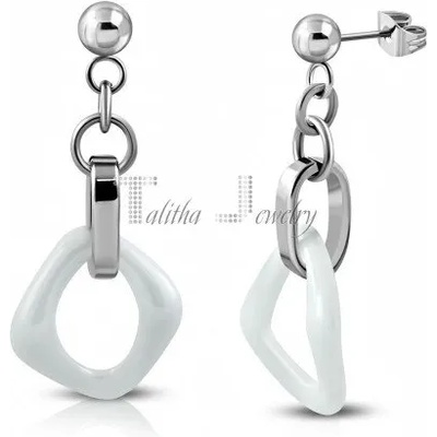 Talitha Висящи обеци с керамика