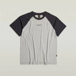G Star Тениска G Star Baseball Loose T-Shirt - Milk/Black