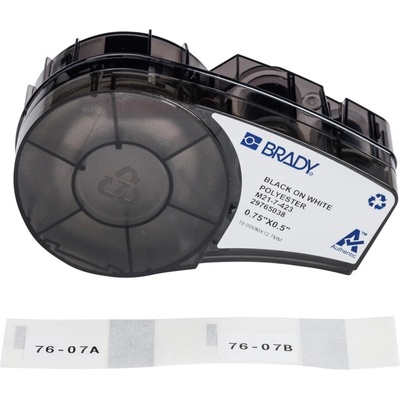 Brady M21-7-423 / 152095, 19.05 mm, Polyester, черно копиране / бял фон (152095)