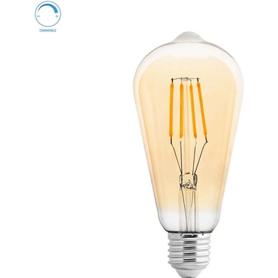 UltraLux Led КРУШКА АМБЪР ДИМИРАЩ filament e27 4w 2500К (lfst42725d)