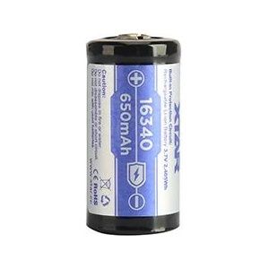NITECORE Акумулаторна батерия CR-123, LiIon, 3.7V, 16340, 650mAh, XTAR (XTAR-BR-CR123) - topmall