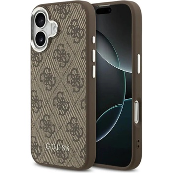 GUESS Калъф Guess 4G Classic Logo MagSafe за iPhone 17 - кафяв