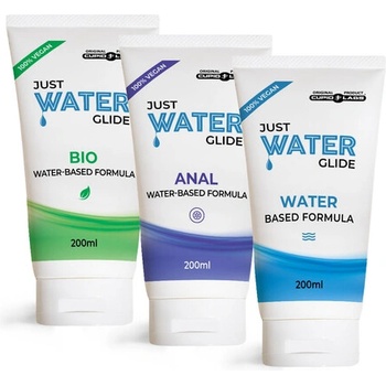 Комплект от три лубриканта Cupid Labs Just Water Glide 3х200мл