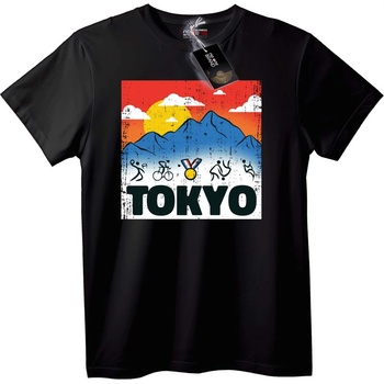 NOONEBRAND Тениска Токио Спорт Планина - L, Black