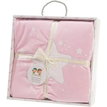 Gamberritos Бебешко одеяло Gamberritos - Звезда, 80 х 110 cm, розово (107214)