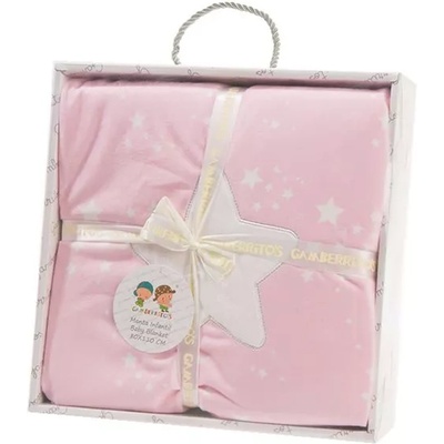 Gamberritos Бебешко одеяло Gamberritos - Звезда, 80 х 110 cm, розово (107214)