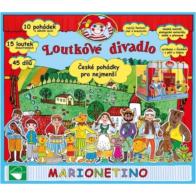 Marionetino Loutkové divadlo České pohádky pro nejmenší – 10 pohádek a vzdělávacích příběhů – Zboží Dáma