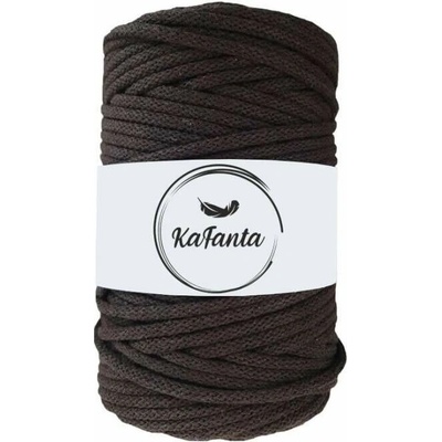 Bavlnená šnúra KaFanta 3 mm - tmavo hnedá