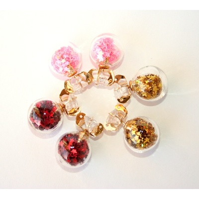 Fashion Jewerly Skleněná kulička s hvězdami 636