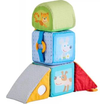 HABA Меки бебешки кубчета с картинки на животни Haba - Геометрични (306688)