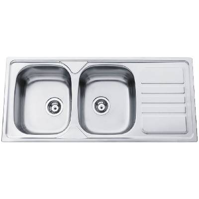 Kuchyňský dřez Sinks Okio 1160 DUO V 0,6 mm, matný RDOKM11650026V