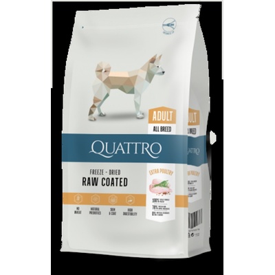 Quatro Adult Poultry All Breed -Пълноценна суха храна за израснали кучета от всички породи с птиче месо 12 кг