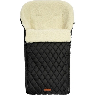 Sensillo Зимно вълнено чувалче за детска количка Sensillo - 95 х 40 cm, черно (SILLO-829)